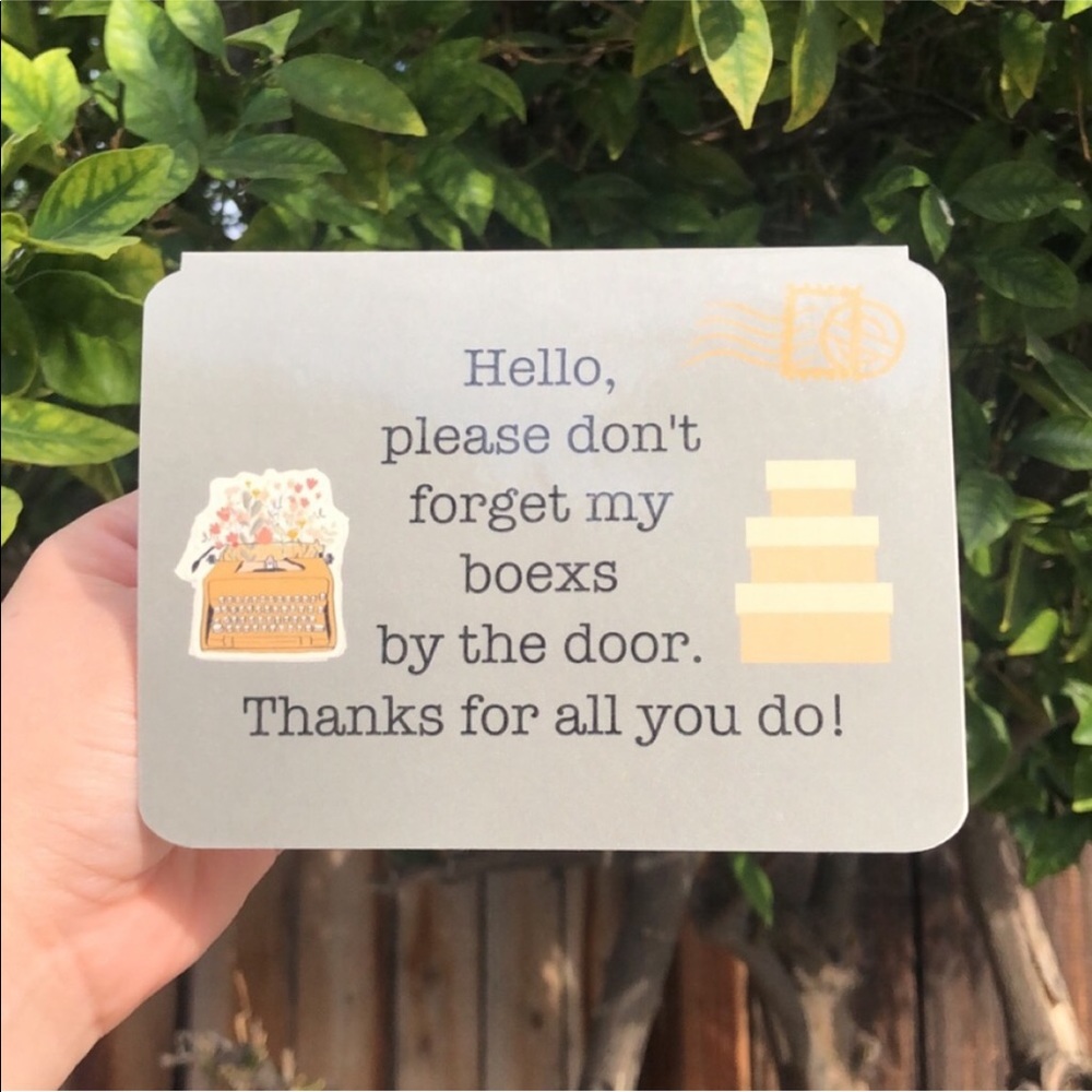 Mailbox Reminder Sign 📬